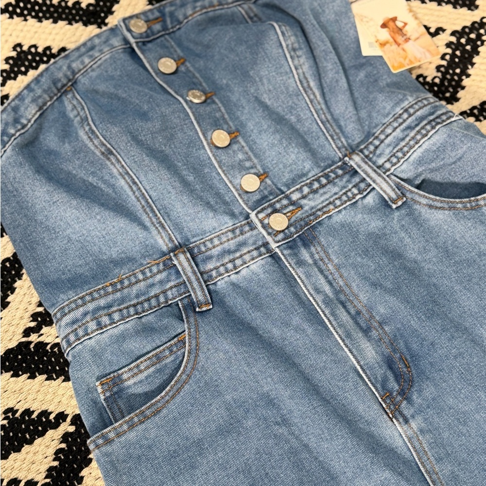 Sincerely Jules Blue Denim Overalls